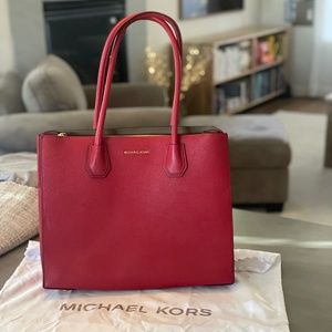 Michael Kors Mercer Leather Large Tote